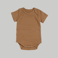 Short Sleeve Onesie - Brown