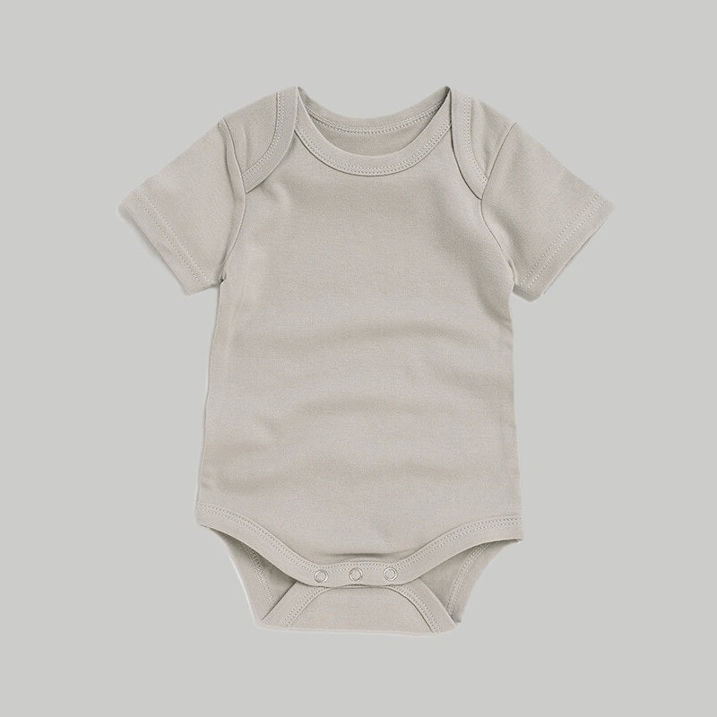 Short Sleeve Onesie - Crayon Grey