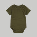 Short Sleeve Onesie - Dark Green