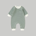 Striped Coveralls - Olive