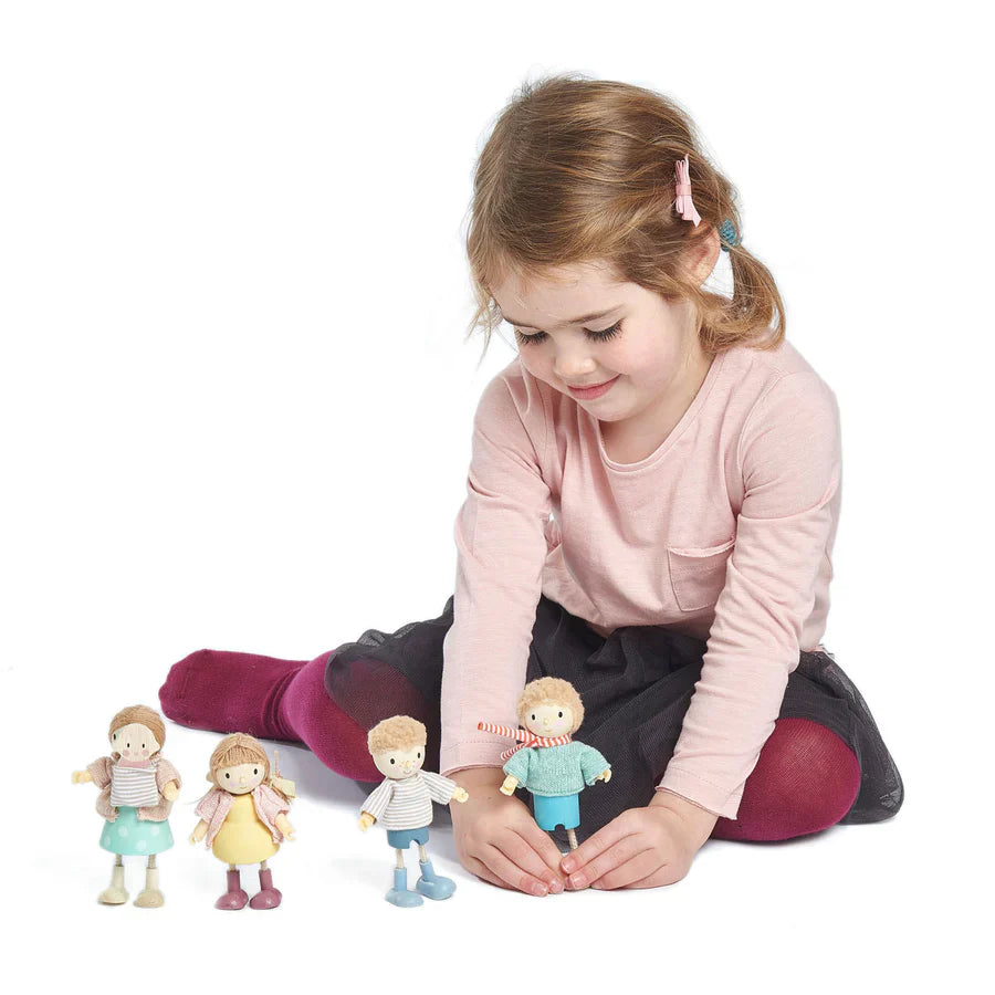 Amy and Rabbit Wooden Doll – Tender Leaf Toys | Wooden Doll NZ