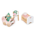 Wooden Dolls House Nursery Set - Tender Leaf Toys | Doll House Furniture NZ