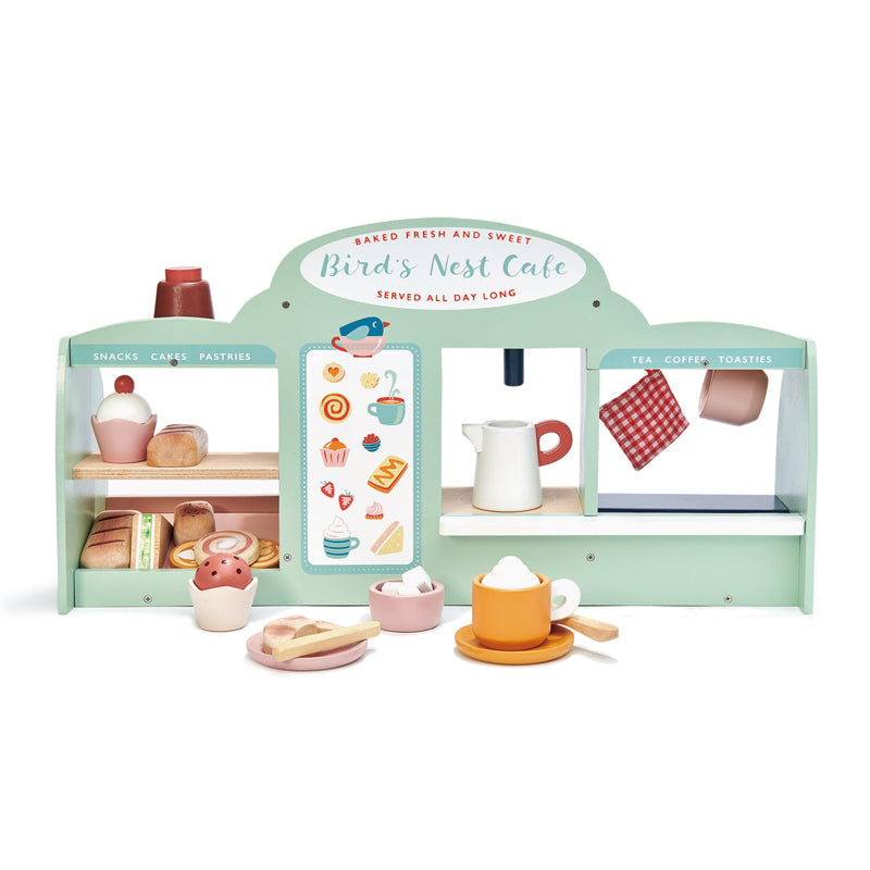 Mini Chef Bird’s Nest Café Wooden Playset - Tender Leaf Toys | Pretend Play NZ