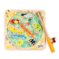 Pond Dipping Magnetic Fishing Puzzle - Tender Leaf Toys | Wooden Toy NZ