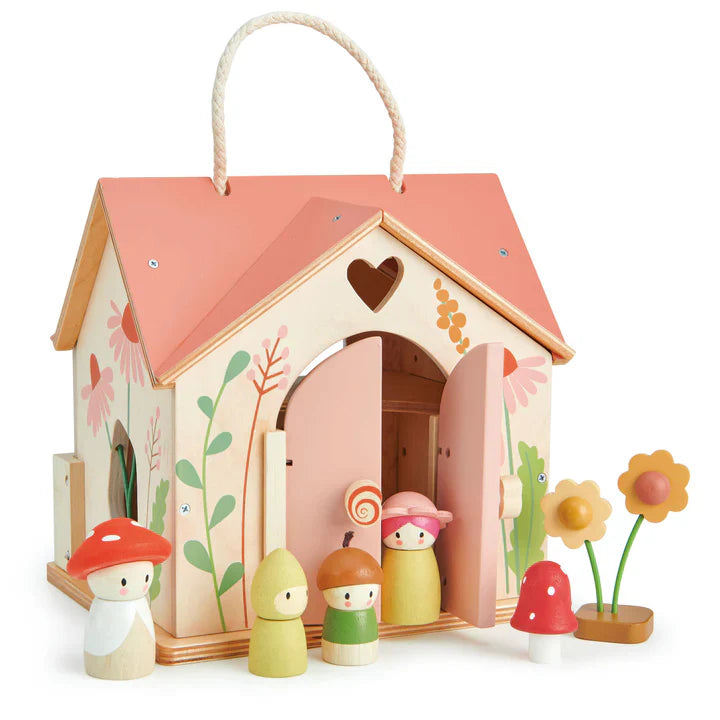 Merrywood Rosewood Cottage - Tender Leaf Toys | Wooden Doll House