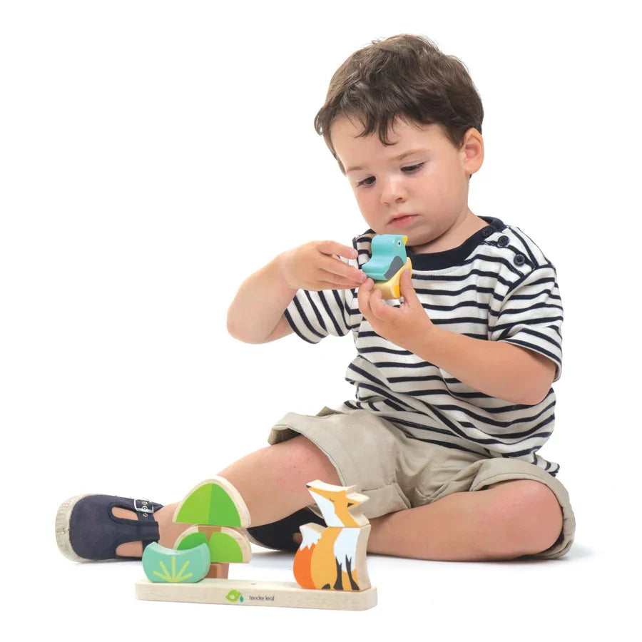 Foxy Magnetic Wooden Stacker Puzzle - Tender Leaf Toys | Wooden Toy NZ