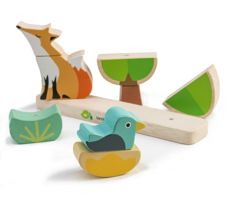 Foxy Magnetic Wooden Stacker Puzzle - Tender Leaf Toys | Wooden Toy NZ