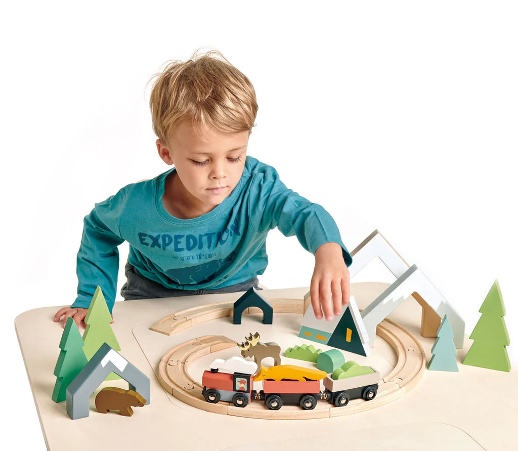 Wooden Mountain Pass Stacking Arches - Tender Leaf Toys | Wooden Toy NZ