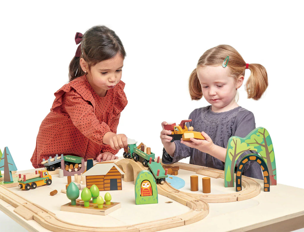 Wild Pines Wooden Train Set - Tender Leaf Toys | Wooden Toy NZ