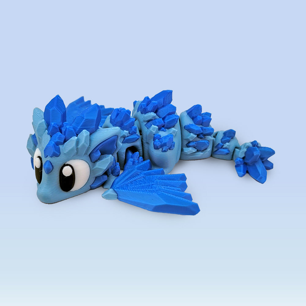 3D Print Blue Crystal Baby Dragon