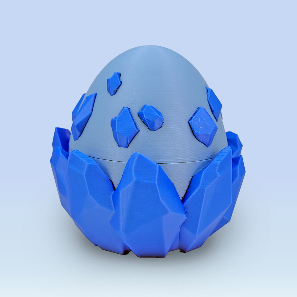 3D Print Blue Crystal Baby Dragon Egg