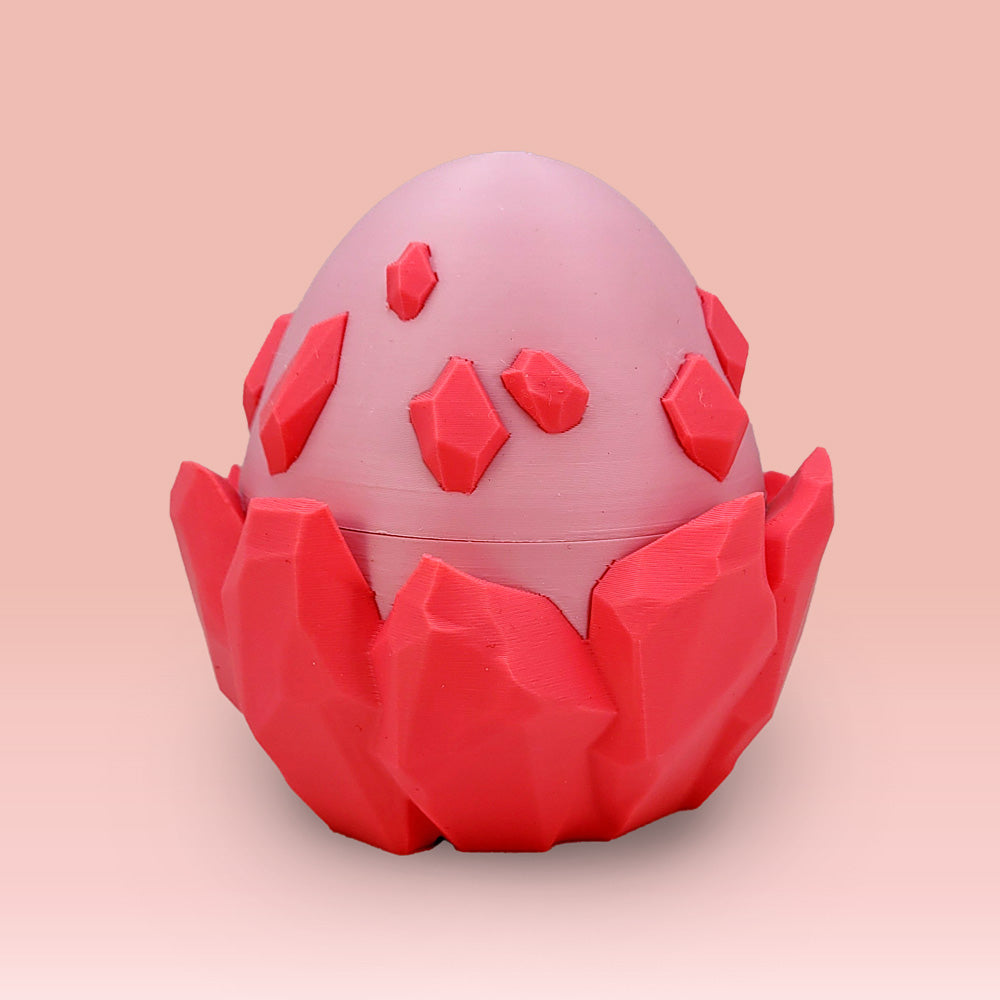 3D Print Pink Crystal Baby Dragon Egg