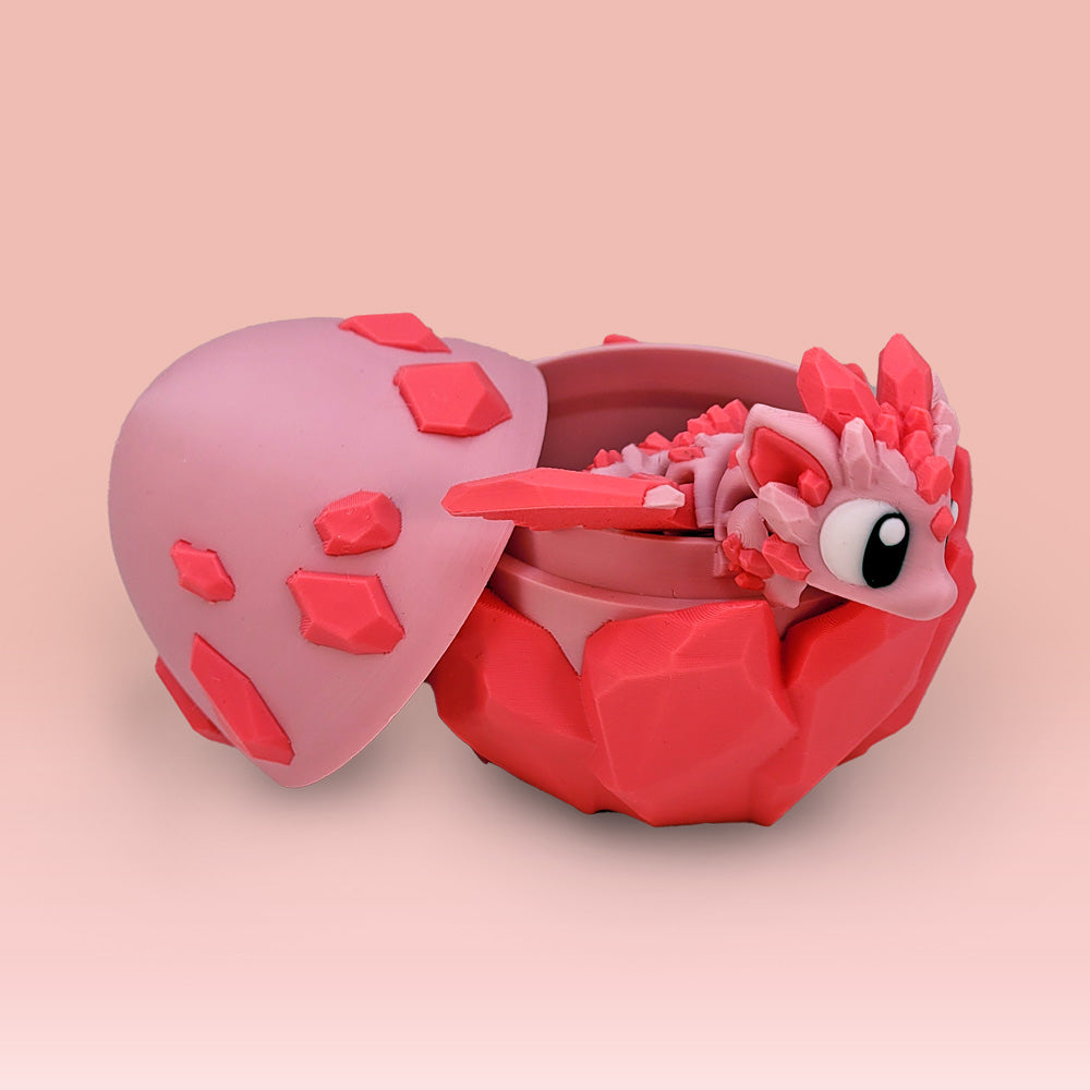 3D Print Pink Crystal Baby Dragon Egg