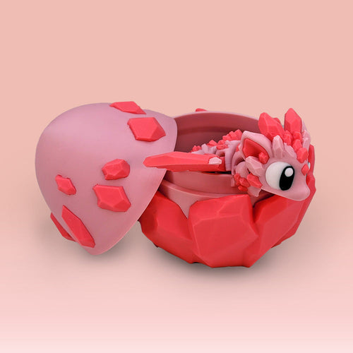 3D Print Pink Crystal Baby Dragon Egg