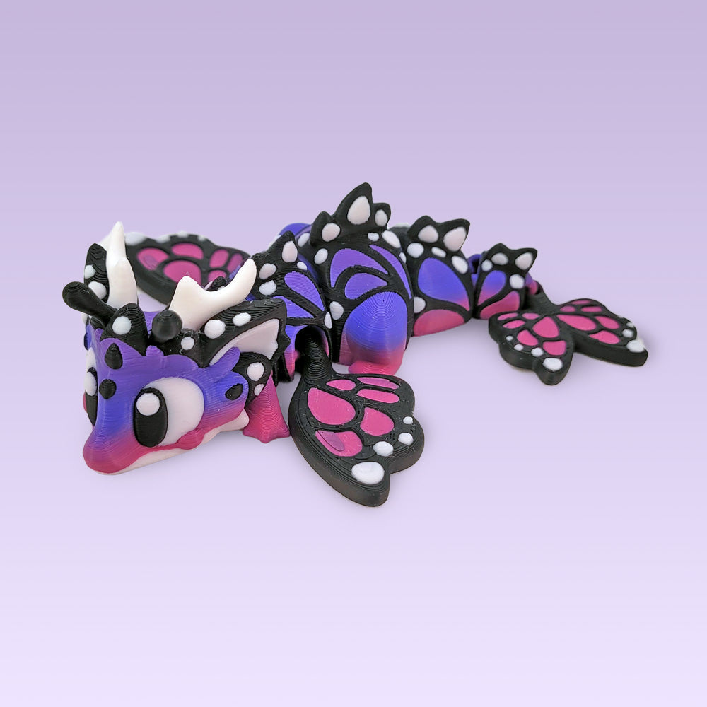 3D Print Purple Butterfly Baby Dragon