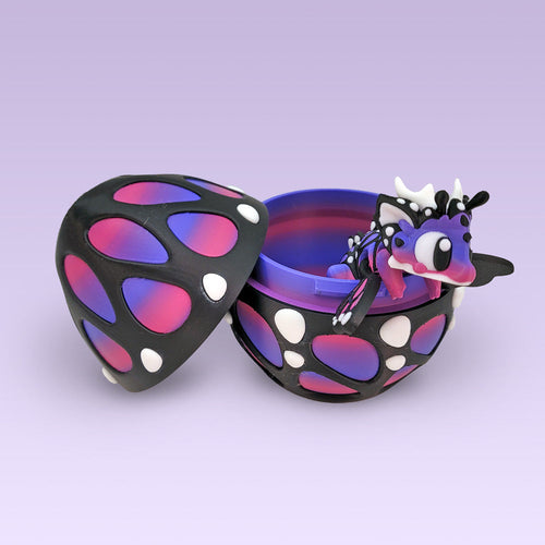 3D Print Purple Butterfly Baby Dragon Egg