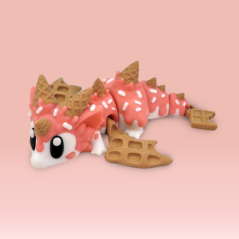 3D Print Pink Sugar Rush Baby Dragon