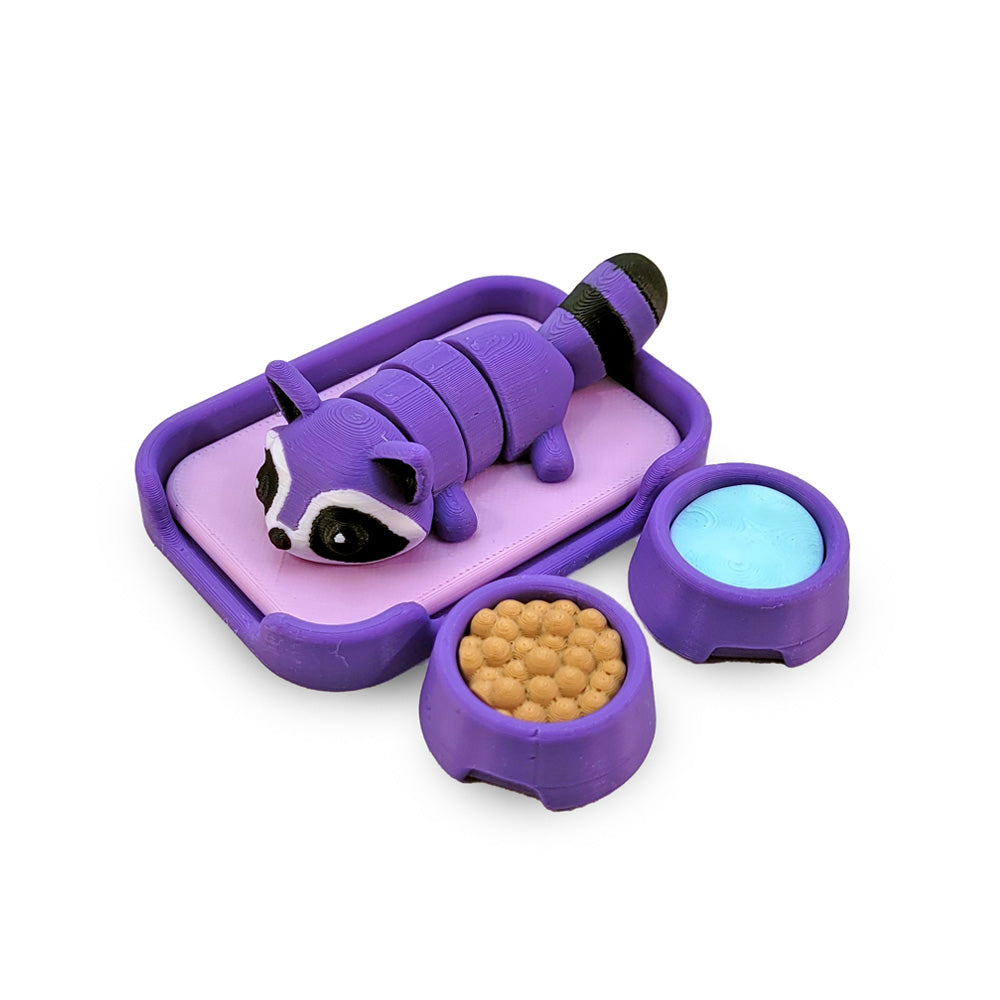 3D Print Purple Wigglet Play Bed and Food