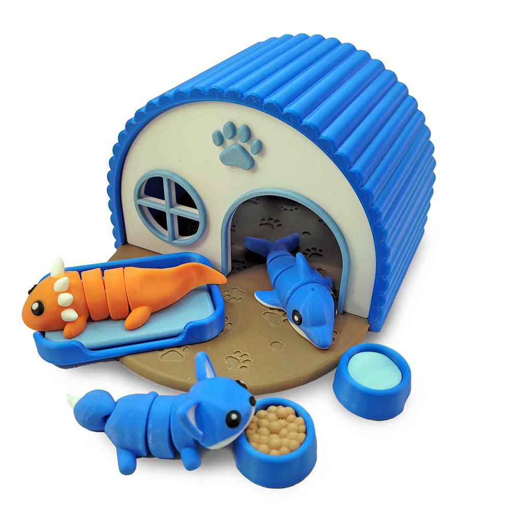 3D Print Blue Wigglet Play House