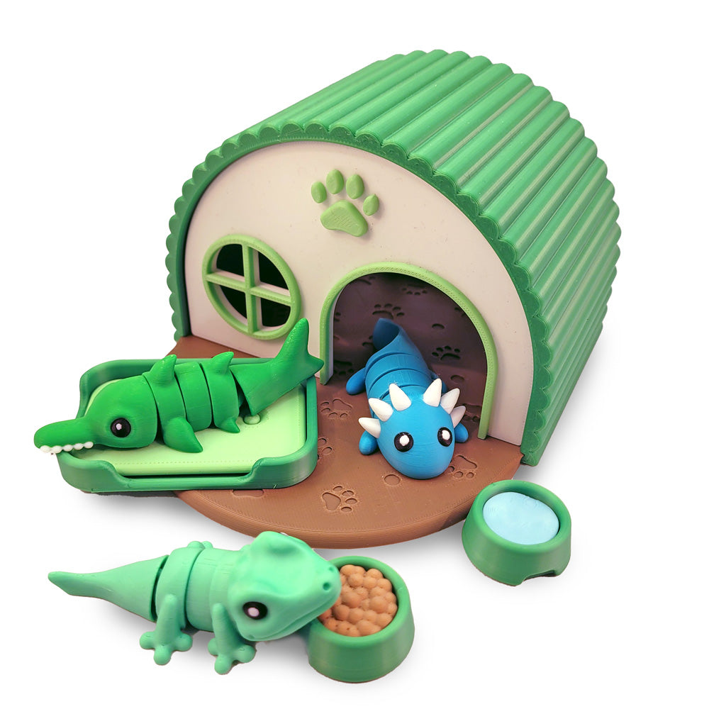 3D Print Green Wigglet Play House