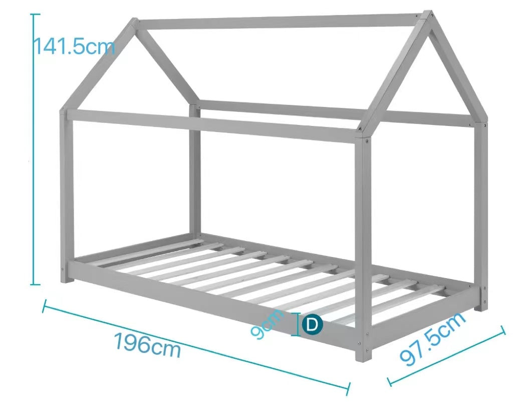 'Hannigan' Kid Bed Frame White Single