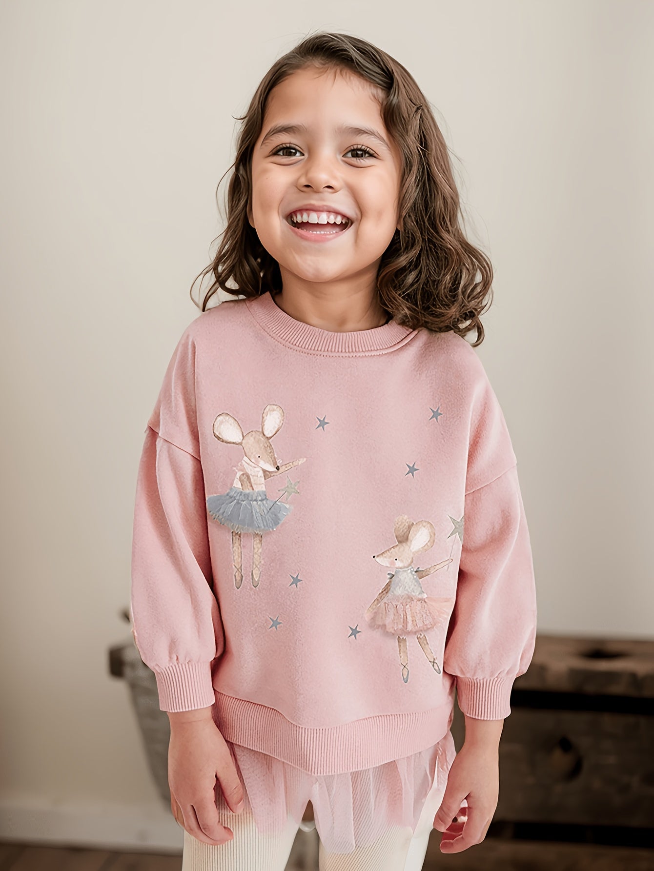 Girls' Long-sleeved Sweatshirt