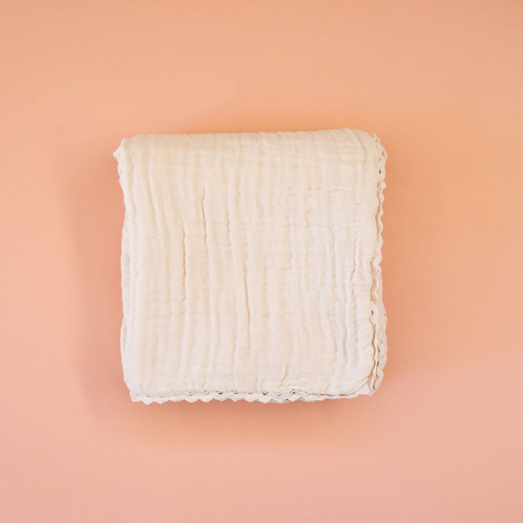 Cotton Gauze swaddle blanket - Beige