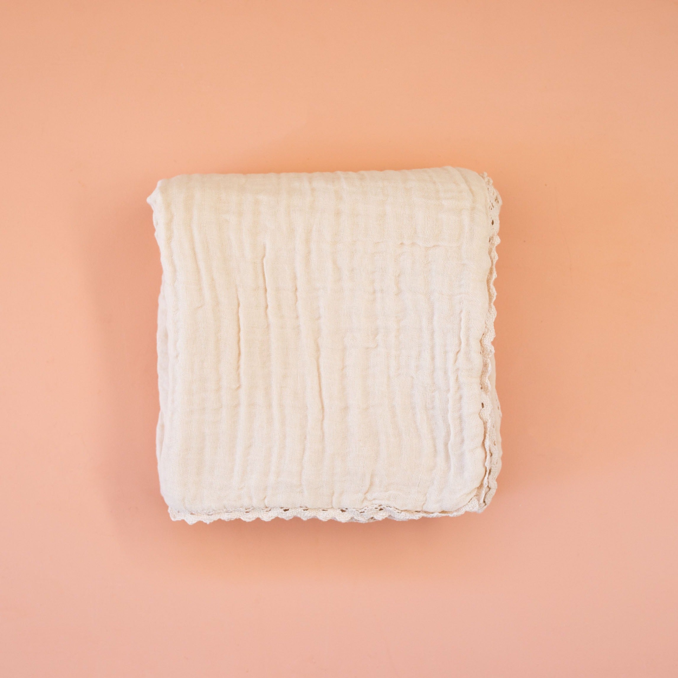 Cotton Gauze swaddle blanket - Beige