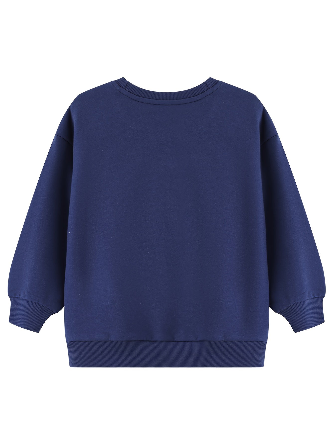 Girls' Autumn Winter Embroidery Rainbow Pattern