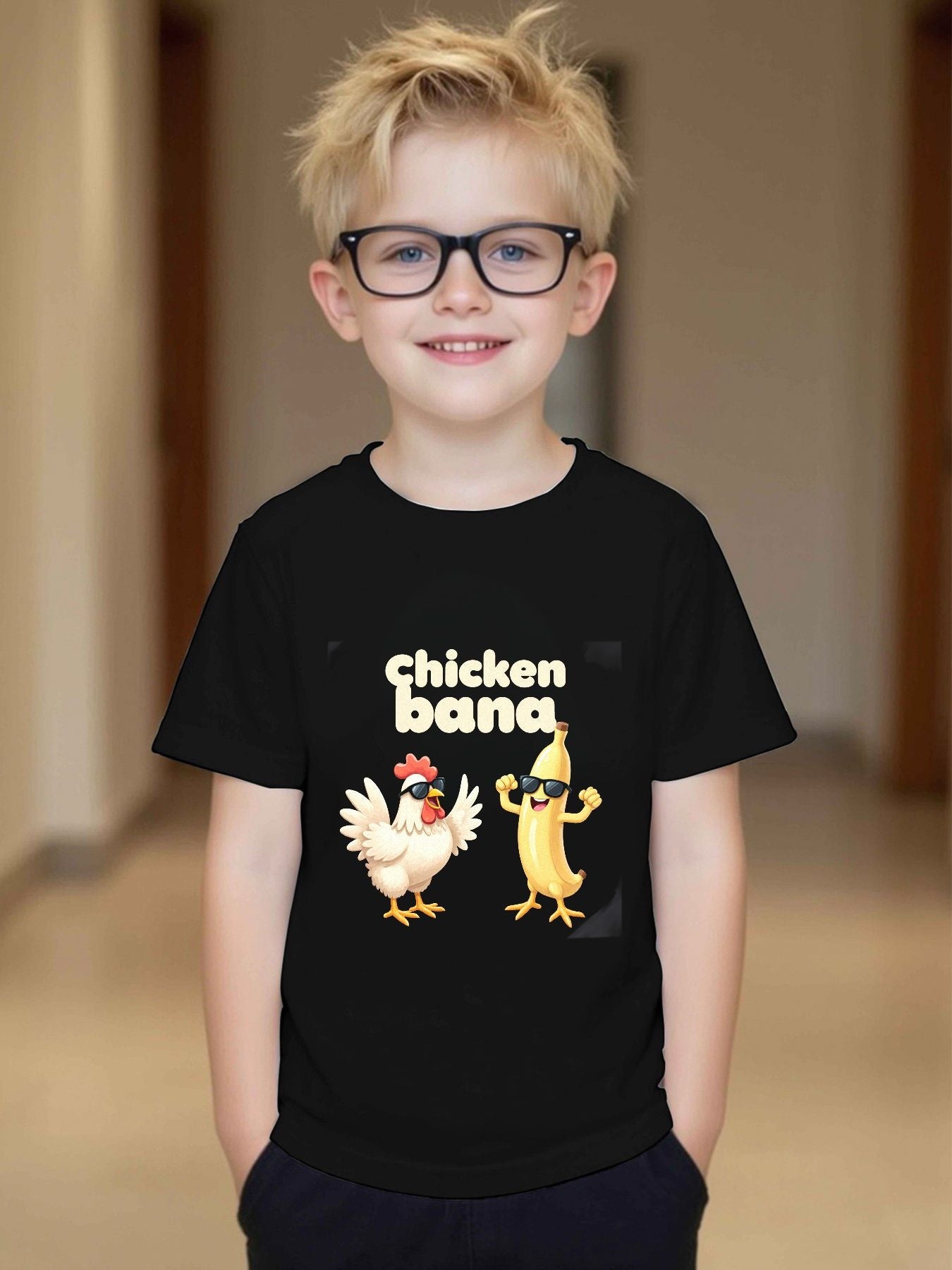 Boys'  T-Shirt Top with Pattern
