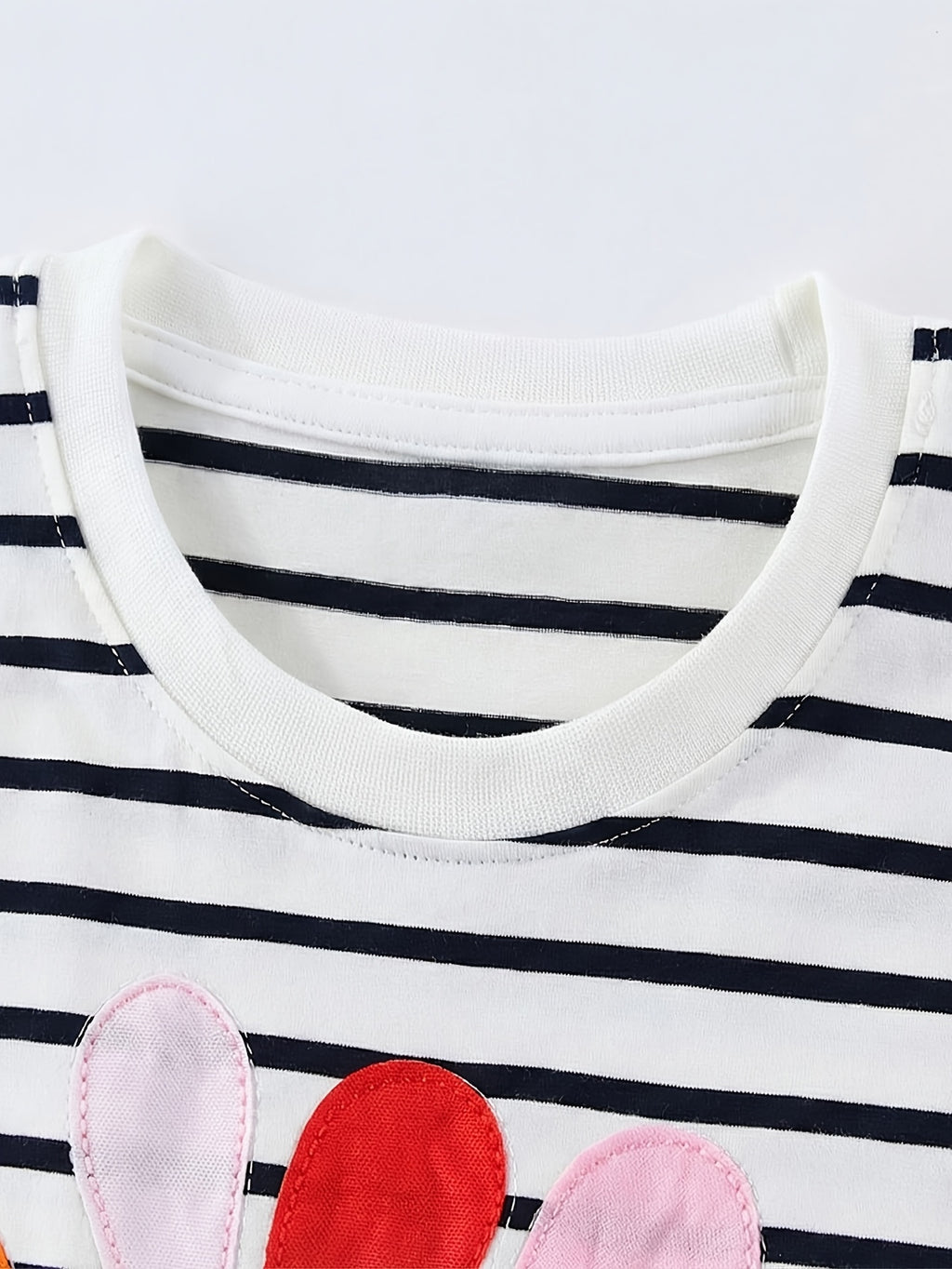 Soft Cotton Cartoon Embroidery Flower Loose Knit Dress