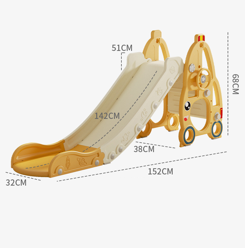 Kids Slide with Basket Ball