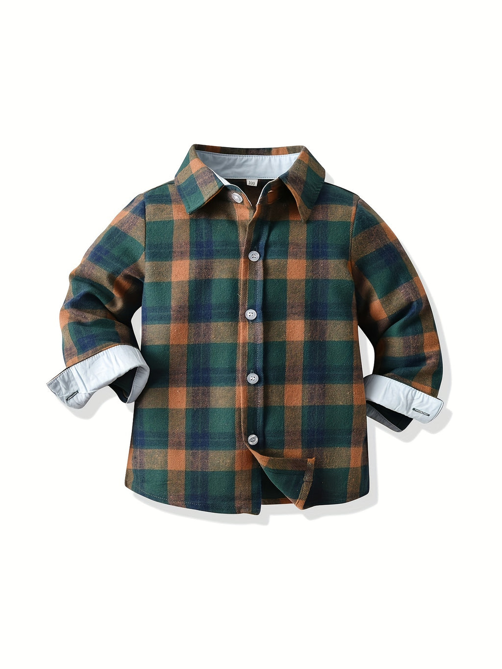 Plaid Long-Sleeved Shirt