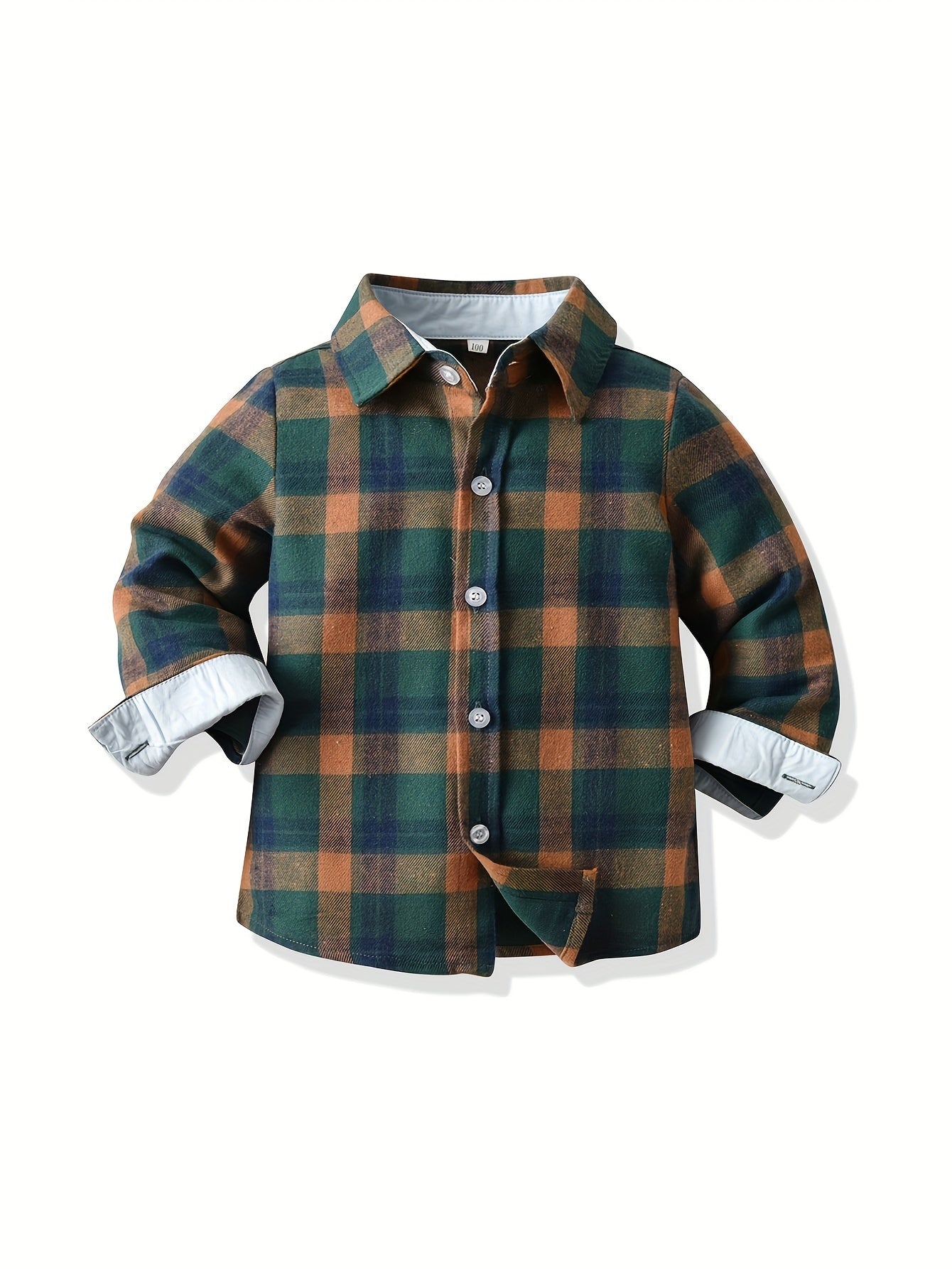 Plaid Long-Sleeved Shirt