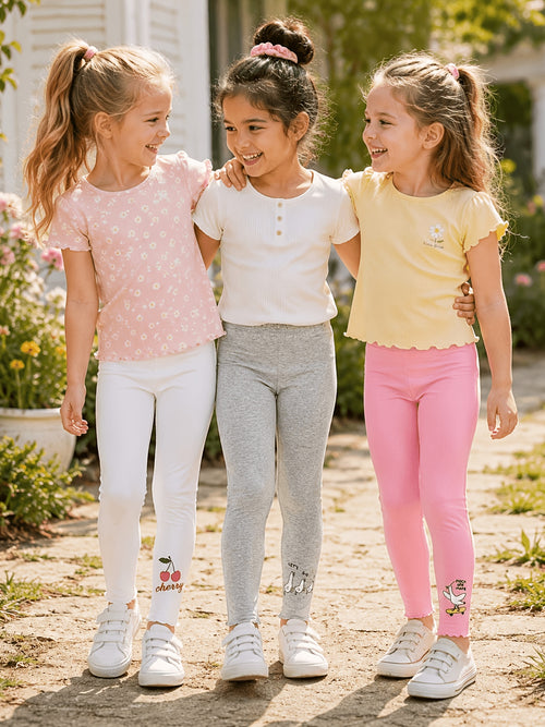 3pcs New Girls' Leggings Set