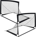 2PCS Portable Kid Soccer Football Goals Pop Up Soccer Goals