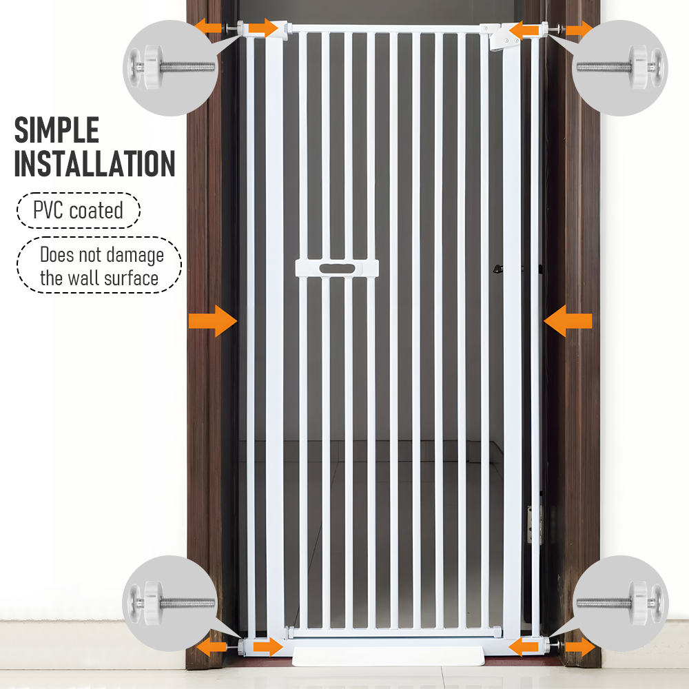 Extra Tall 150cm Pet Security Gate Safety Guard Adjustable