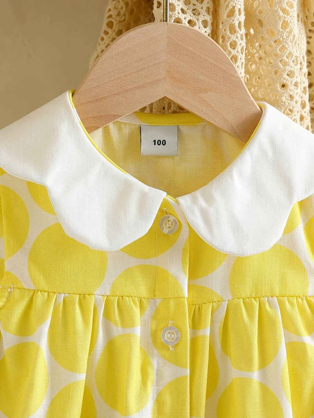 Big Polka Dot Lemon Dress