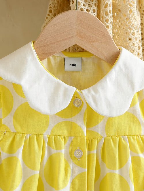 Big Polka Dot Lemon Dress