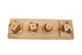Natural Shape Sorter - QToys | Wooden Toy NZ