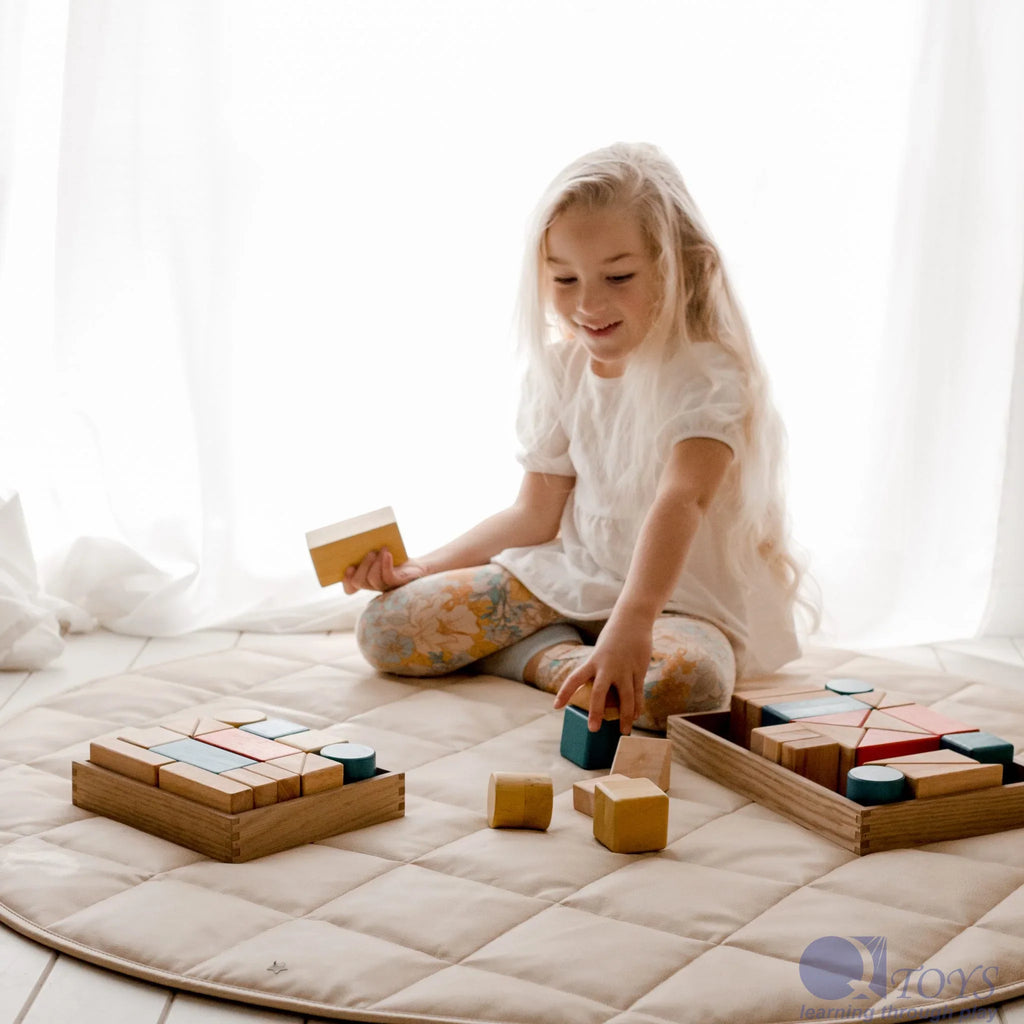 Wooden Sound Blocks - 15 Pcs - QToys | Montessori Toy NZ